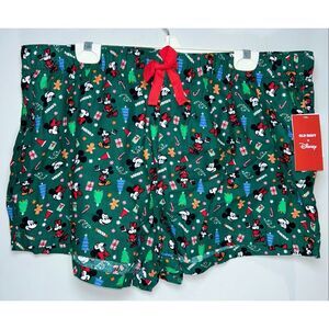 Old Navy X Disney Mickey Christmas matching family pajamas shorts size Extra Lar